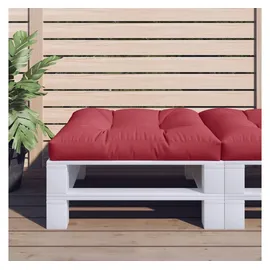 vidaXL Palettenkissen 80 x 80 x 12 cm rot 1 St.