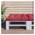 vidaXL Palettenkissen 80 x 80 x 12 cm rot 1 St.
