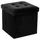 ATMOSPHERA CREATEUR D'INTERIEUR Hocker Lysandre Samt Schwarz