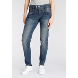 Herrlicher Boyfriend-Jeans "BIJOU ORGANIC DENIM" Gr. 25, Länge 32, blau (blue core 603) Damen Jeans Weite High Waisted