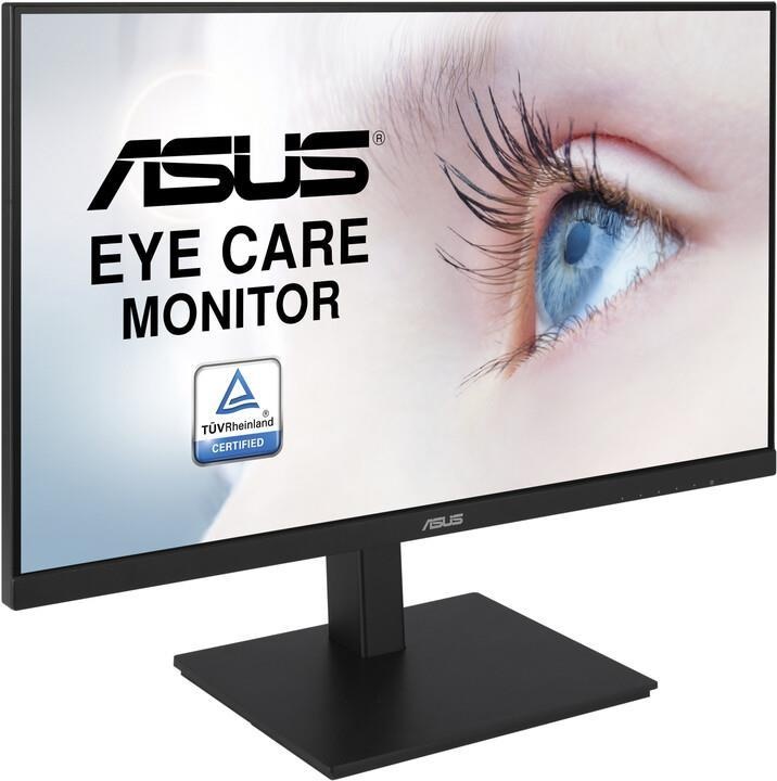 ASUS VA27DQSB - LED-Monitor - 68.6 cm (27") - 1920 x 1080 Full HD (1080p) - IPS - 250 cd/m2 - 1000:1 - 5 ms - HDMI, VGA, DisplayPort - Lautsprecher - Schwarz [Energieklasse F]