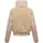 Navahoo Damen, Teddy-Fleecejacke warme Winterjacke mit hohem Kragen Teddyzone 14 beige, Gr. XL - XL