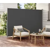 Songmics Seitenmarkise 200 x 300 cm Grau Eisen