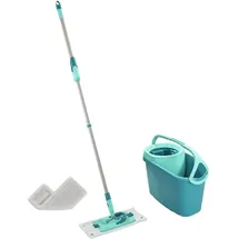 Leifheit Wischmopp Set CLEAN TWIST M Ergo Micro Duo und SUPERDUSTER M Türkis