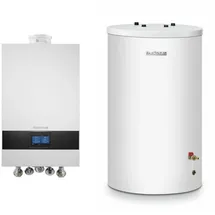 Buderus GB172i.2 Logaplus Paket W22 mit Regelung BC400 und Warmwasserspeicher S120 20 kW H-Gas Speicher Bedieneinheit