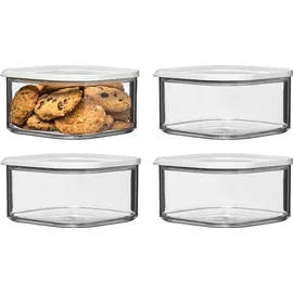 Mepal Modula quadratisch weiß 12,5 x 12,5 x 12,5 cm 1,25 l 4-teiliges Set