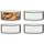 Mepal Modula quadratisch weiß 12,5 x 12,5 x 12,5 cm 1,25 l 4-teiliges Set