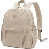 10L Mini Rucksack Damen Klein Leichtgewicht Reiserucksack Wasserdicht Rucksäcke Casual Daypack für Lässig Schule Reise Wandern Arbeit (Aprikose)