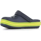 Crocs Crocband Holzschuhe - Navy / Volt Green - EU 19-20