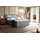 altdecor Boxspringbett NOEL GOLD KING - 160x200 - H3/H4 - Grau