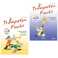 Soundman Trompetenfuchs 2 und 3 mit Online QR Codes: (Starterset) - Trompeten Fuchs Band 2 und Band 3 - ISBN 9783866260795/9783866260801 - EH 3802/ EH 3803 + Soundman Poliertuch