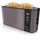 Arendo Automatik Langschlitz-Toaster Grau/Silber