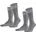Herren Socken im 2er-Pack Mittelgrau Melange 39-42