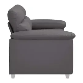 vidaXL 2-Sitzer-Sofa Grau 120 cm Kunstleder
