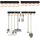 Relaxdays Haken Stahl 5x43x2 cm schwarz/orange