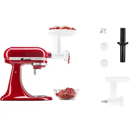 KitchenAid 5KSMFVSFGA Fleischwolf + Pürier-Set