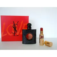 Yves Saint Laurent Black Opium 50ml Eau de Parfum EDP + Rouge Volupte Shine 83