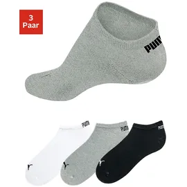 Puma Sneakersocken 3er Pack Schwarz/Weiß/Grau 39-42