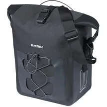 Basil Navigator Waterproof M MIK Studs – wasserdichte Einzeltasche – 14 Liter – mit MIK-Studs-System – Schwarz