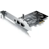 CSL PCI Firewire Karte Erweiterungskarte - PCI-E - 3 Anschlüsse - 1394a 1394b -Controller-Karte - 2 x 6 Pin und 1 x 4 Pin für Desktop-PC