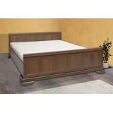 Doppelbett "Kora" Bett 180x200cm mit Lattenrost samoa King rustikal