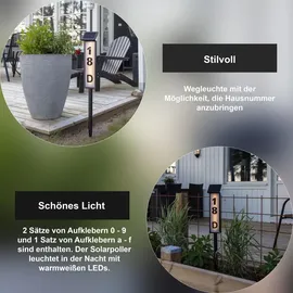 Star Trading Hausnummernleuchte Pathy Schwarz