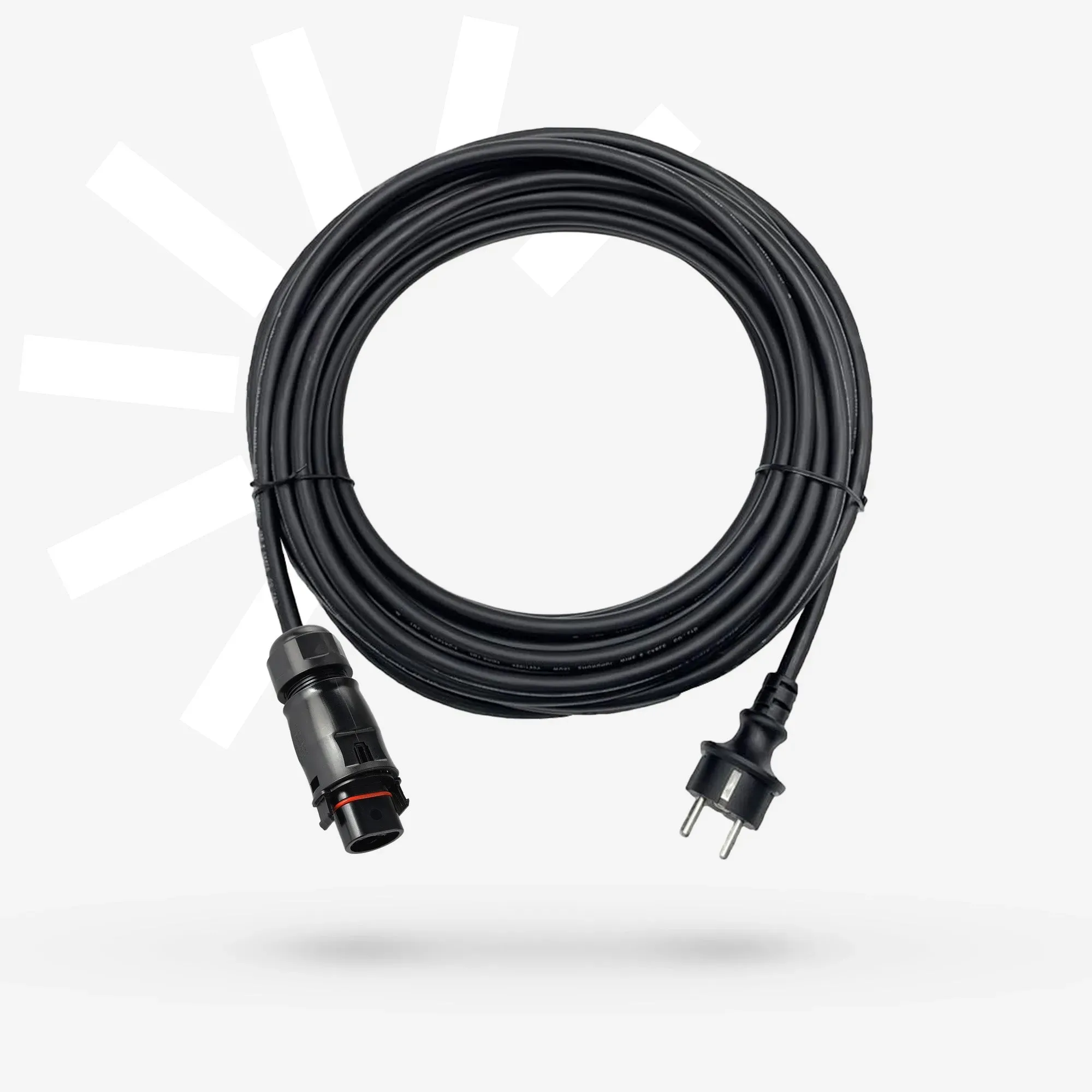 Stromanschlusskabel mit LY01 Stecker auf Schutz-Kontakt-Stecker für Deye (verschiedene Längen)