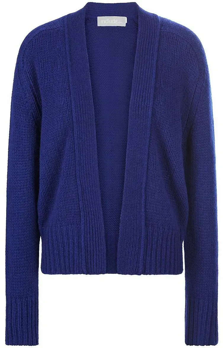 Strickjacke aus 100% Kaschmir include blau, 46