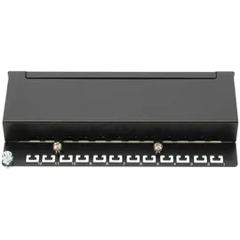Digitus Desktop CAT 6A, Patch Panel, geschirmt, Schwarz