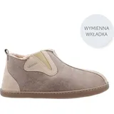 Vanuba Herren Pantoffeln Columbia Lammfell-Hüttenschuhe | geschlossene Hausschuhe in Gr. 40-47 und 3 Farben, handgefertigt - Beige - 47