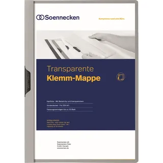 SOENNECKEN Klemmmappe 3319 A4 grau