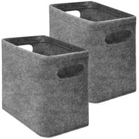Dune Design 2x FILZ Toilettenpapier Aufbewahrung - Set für 8 Klorollen Aufbewahrungsbox Bad