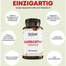 yes vegan Quercetin hochdosiert Kapseln 180 St.