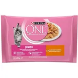 PURINA ONE JUNIOR HUHN MIT KAROTTE NASSFUTTER FÜR KÄTZCHEN 4x85g