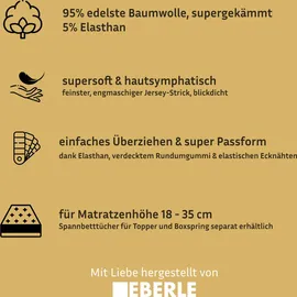 bellana Spannbettlaken Jersey-Elasthan 140 x 200 - 160 x 220 cm lila