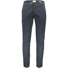 Lindbergh "Chino slim fit Herren, Gr. 30, Länge 32, blau (dk blau), Obermaterial: 98% Baumwolle, 2% Elasthan, unifarben, slim fit, Hosen
