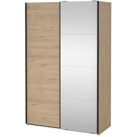 VCM Schiebetürenschrank Bergamo 140 x 220 x 0 cm Braun