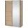 VCM Schiebetürenschrank Bergamo 140 x 220 x 0 cm Braun