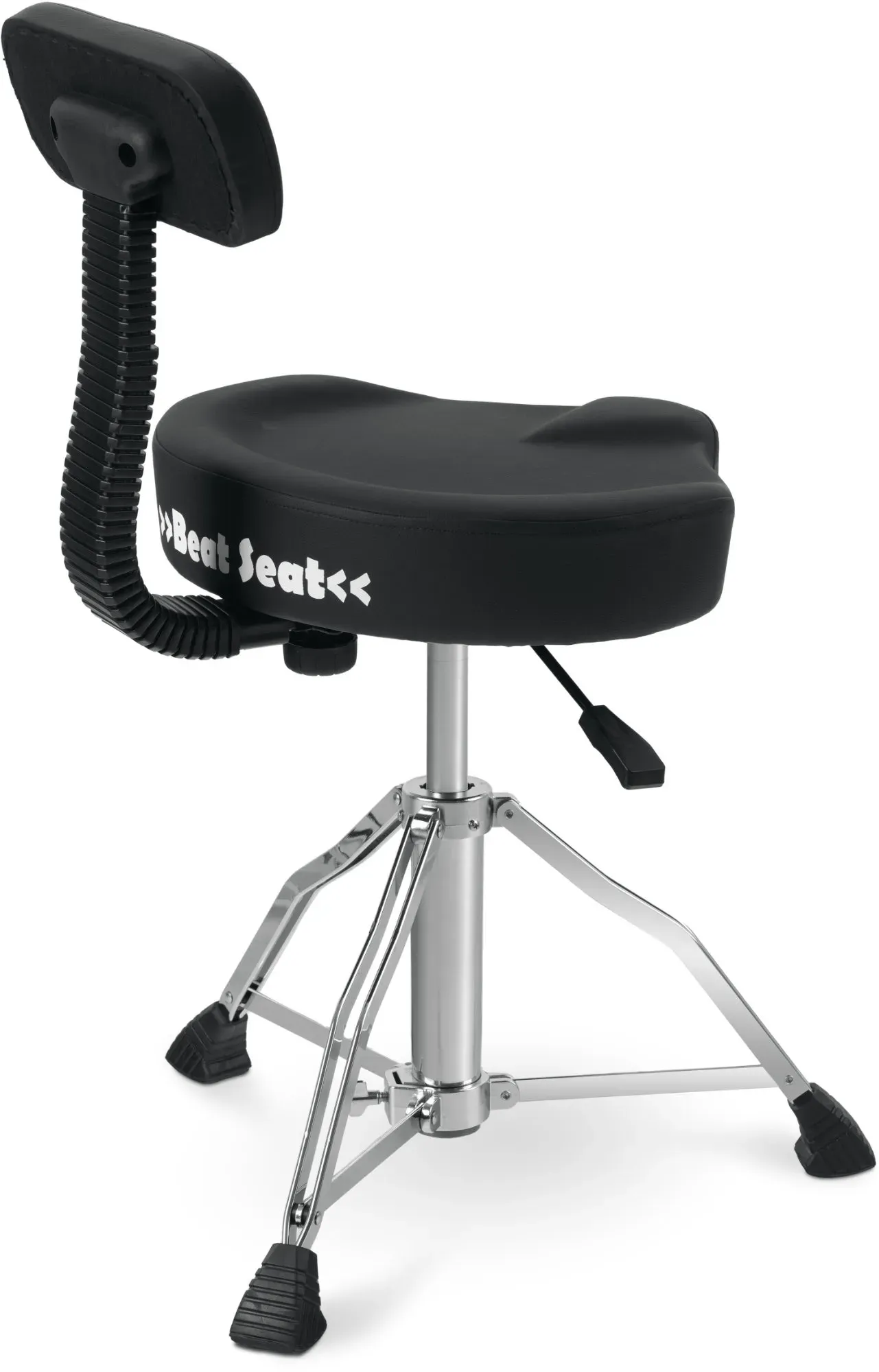 XDrum BeatSeat Drumhocker Sattel Pneumatic mit Lehne