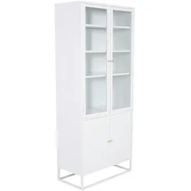 VCM Vitrine 80 x 41 x 190 cm Weiß