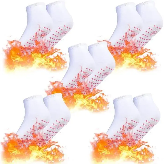 Chaussettes Chauffantes - Marque Inconnue - 5 Paires - Auto-Chauffante - Hyperthermiques