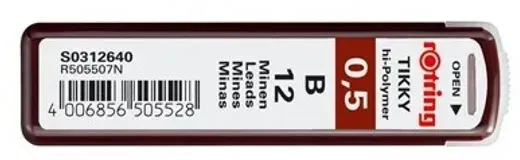Rotring Polymer Leads Bleimine HB