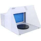 Spritzkabine Airbrush Absauganlage Lackierkabine Sprühkabine Schlauch Abluftventilator Filter mit rutschfeste Füße und Aufrollbares Kabel, Abluftvolumen 4m3/Min