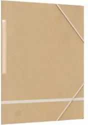 OXFORD Touareg Dreiflügelmappe 100200679 DIN A4 Pappkarton Gummiband 26 (B) x 0,4 (T) x 32,5 (H) cm Beige