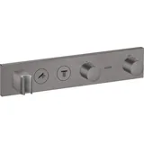 Hansgrohe Showersolutions Thermostatmodul Select für 2 Verbraucher Brushed Black Chrome 18355340