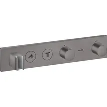 Hansgrohe Showersolutions Thermostatmodul Select für 2 Verbraucher Brushed Black Chrome 18355340