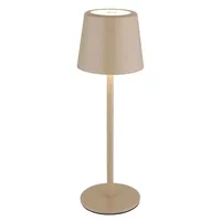 GLOBO Lighting Tischleuchte Tischlampe Schlafzimmerlampe messing Touchdimmer Akku LED
