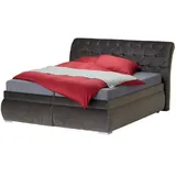 Möbel Kraft Polsterdoppelbett 200 x 116 cm Grau