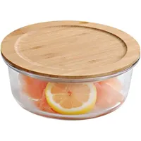 KESPER Aufbewahrungsglas 700 ml – mit luftdichtem Bambusdeckel, FSC-zertifiziert,