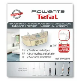 Rowenta ZR005803, Antikalk-Kartusche, kompatibel mit Dampfreinigern Clean & Steam und Steam Power, 2 Stück